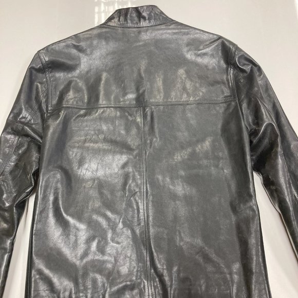 m0851 Men's Leather Jacket (new without tags) - Picture 4 of 12